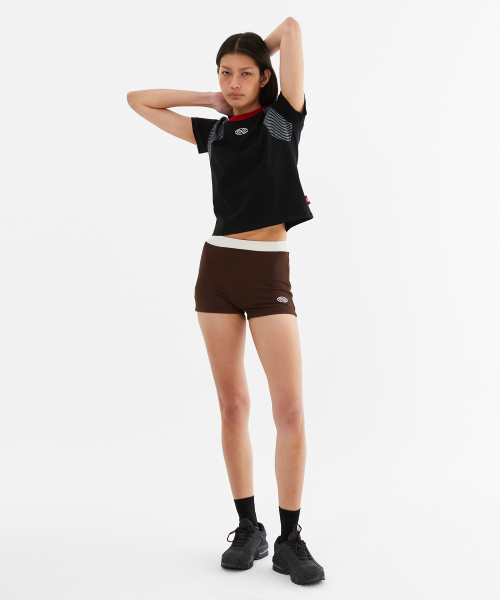 MENASOO（ミナス）の「MNS Raglan Stripe T Shirt_Black（Tシャツ/カットソー・レディース・ブラック・F）」の7枚目の写真