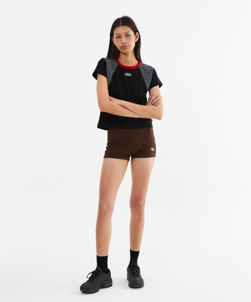 MENASOO（ミナス）の「MNS Raglan Stripe T Shirt_Black（Tシャツ/カットソー・レディース・ブラック・F）」の8枚目の写真