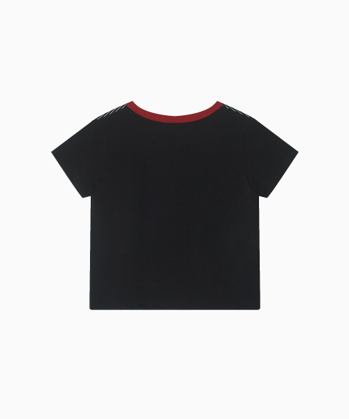 MENASOO（ミナス）の「MNS Raglan Stripe T Shirt_Black（Tシャツ/カットソー・レディース・ブラック・F）」の13枚目の写真