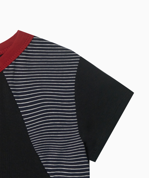 MENASOO（ミナス）の「MNS Raglan Stripe T Shirt_Black（Tシャツ/カットソー・レディース・ブラック・F）」の15枚目の写真