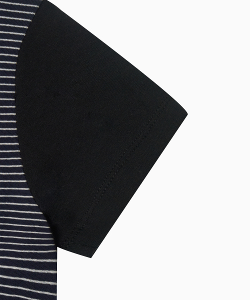 MENASOO（ミナス）の「MNS Raglan Stripe T Shirt_Black（Tシャツ/カットソー・レディース・ブラック・F）」の16枚目の写真