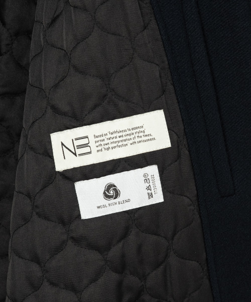 NONBLANK(ノンブランク)の「ニットカラーウールブレンドショートジャケット_DARK NAVY(その他アウター・メンズ・ダークネイビー・LARGE/MEDIUM/X-LARGE)」の7枚目の写真