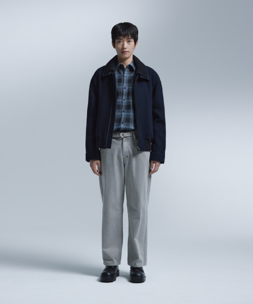 NONBLANK(ノンブランク)の「ニットカラーウールブレンドショートジャケット_DARK NAVY(その他アウター・メンズ・ダークネイビー・LARGE/MEDIUM/X-LARGE)」の14枚目の写真