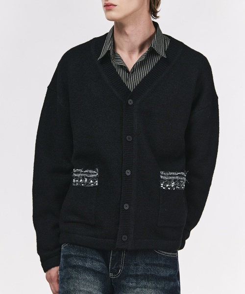 THE GREATEST(ザ グレイテスト)の「Pocket Point Cardigan Black(カーディガン/ボレロ・メンズ・その他・FREE)」の1枚目の写真