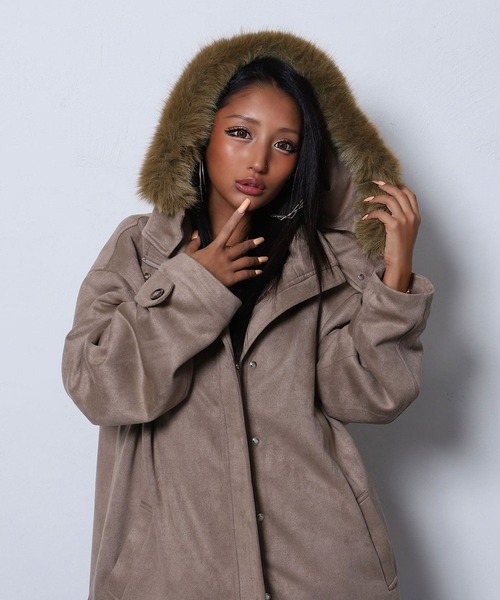 セール】【BLACKQUEEN】スウェードファーアウター（その他アウター