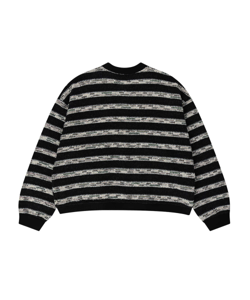 ENDOOR(エンドア)の「Needle crop cardigan (black stripe)(カーディガン/ボレロ・メンズ・ブラック・1/2)」の3枚目の写真