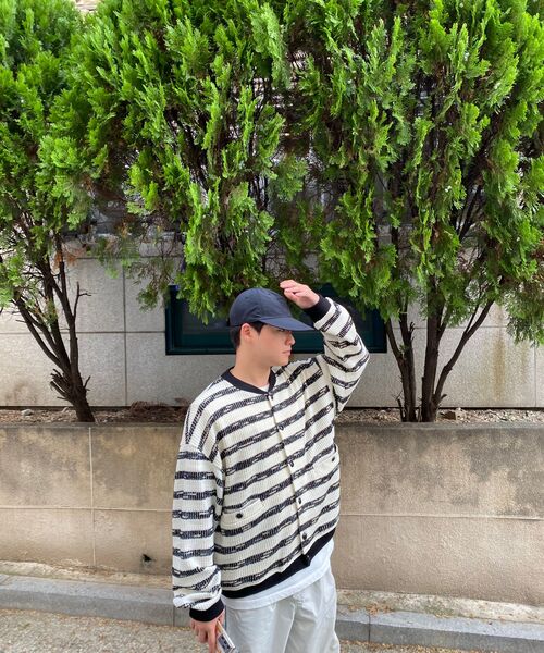 ENDOOR(エンドア)の「Needle crop cardigan (black stripe)(カーディガン/ボレロ・メンズ・ブラック・1/2)」の16枚目の写真