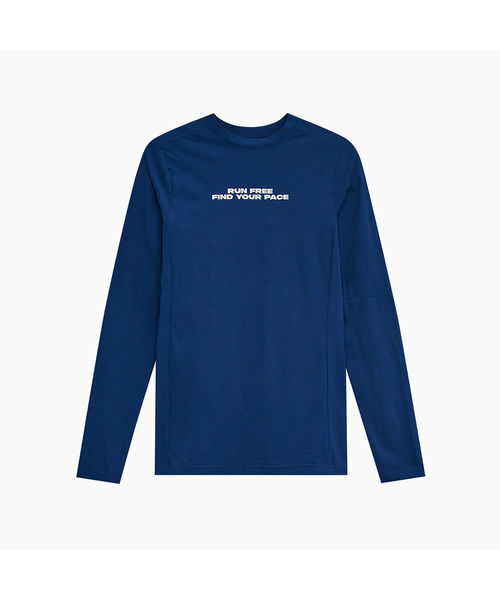 MENASOO(ミナス)の「VENODE Runfree Long Tshirts_Blue (Tight Fit)(Tシャツ/カットソー・レディース・ブルー・1/2)」の1枚目の写真
