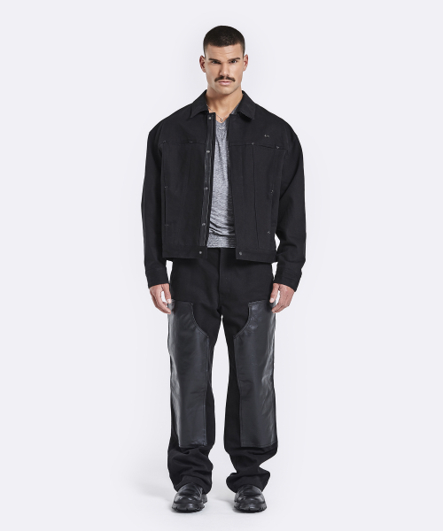 51%（フィフティーワンパーセント）の「Trucker Jacket - Black（デニムジャケット・メンズ・その他・MEDIUM/LARGE）」の2枚目の写真