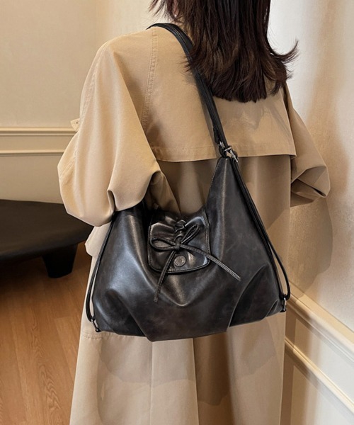 Miniministore(ミニミニストア)の「ショルダーバッグ フェイクレザーリュック(ショルダーバッグ・レディース・ブラック/ブラウン/キャメル・FREE)」の5枚目の写真
