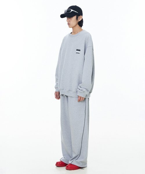 MICHIKO LONDON(ミチコ ロンドン)の「Diagonal Logo Sweatpants Gray_Unisex(スウェットパンツ・レディース・その他・LARGE)」の2枚目の写真
