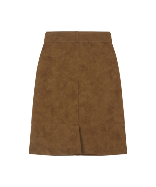MIDNLOW（ミッドアンドロー）の「Belted Leather Skirt（スカート・レディース・その他・SMALL/MEDIUM）」の3枚目の写真