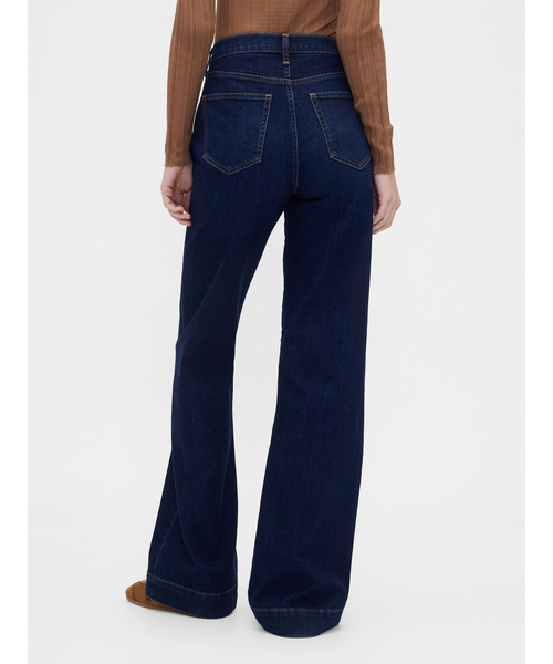 GAP（ギャップ）の「ハイライズ リラックス フレアデニム（デニムパンツ・レディース・インディゴブルー・24/25/26/27/23/28/29/30）」の3枚目の写真