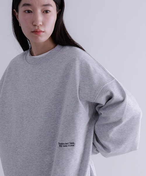 LOWRYS FARM(ローリーズファーム)の「【LFM(U)】CREWNECK SWEAT/P 629983(スウェット・メンズ・グレー/サックスブルー/ホワイト/ピンク/ネイビー・SMALL/MEDIUM/LARGE)」の3枚目の写真