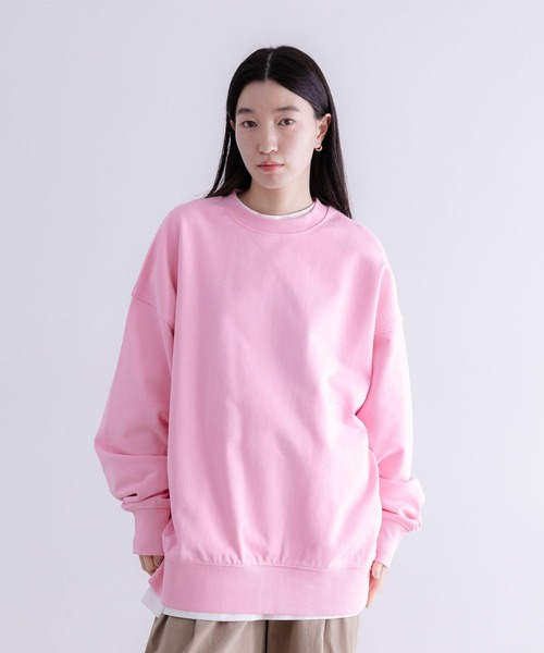 LOWRYS FARM(ローリーズファーム)の「【LFM(U)】CREWNECK SWEAT/P 629983(スウェット・メンズ・グレー/サックスブルー/ホワイト/ピンク/ネイビー・SMALL/MEDIUM/LARGE)」の5枚目の写真