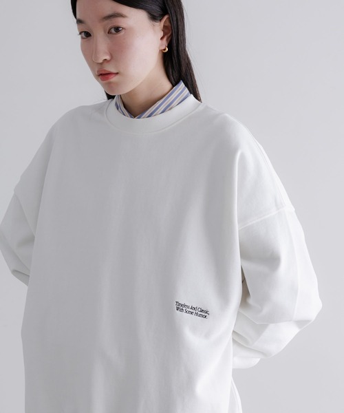 LOWRYS FARM(ローリーズファーム)の「【LFM(U)】CREWNECK SWEAT/P 629983(スウェット・メンズ・グレー/サックスブルー/ホワイト/ピンク/ネイビー/ブルー系その他/チャコールグレー/パープル・SMALL/MEDIUM/LARGE)」の18枚目の写真