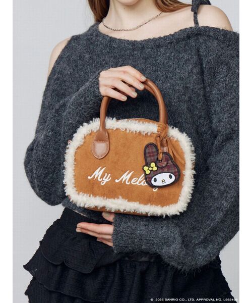 マイメロ ムートン バッグ マイメロディ】SHEARLING BOSTON BAG（ボストンバッグ）｜sanrio