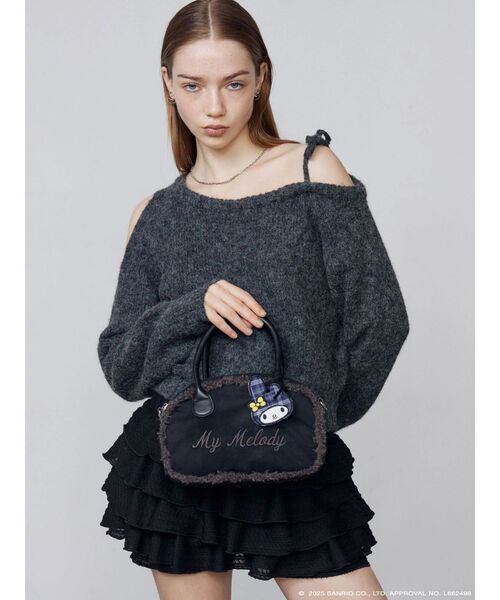 EMODA（エモダ）の「【マイメロディ】SHEARLING BOSTON BAG（ボストンバッグ・レディース・キャメル/ブラック・FREE）」の8枚目の写真
