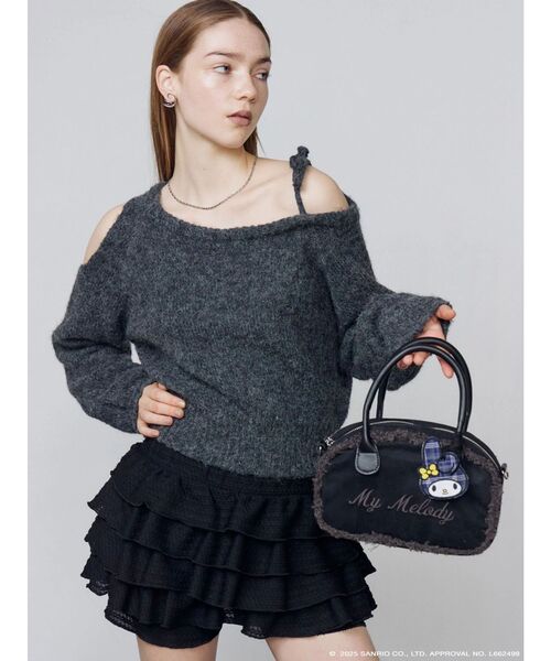 EMODA（エモダ）の「【マイメロディ】SHEARLING BOSTON BAG（ボストンバッグ・レディース・キャメル/ブラック・FREE）」の9枚目の写真