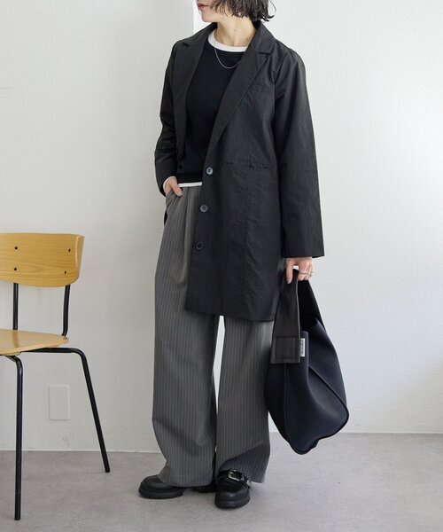ear PAPILLONNER（イアパピヨネ）の「【kawa-kawa(カワカワ)】NO1529 wetワンショルダーバッグ（トートバッグ・レディース・ブラック・FREE）」の11枚目の写真