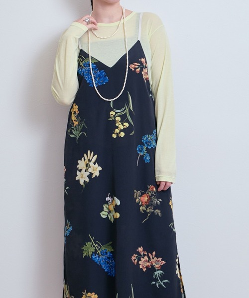 LHELBIE（レルビエ）の「プリントキャミワンピース（ワンピース・レディース・オフホワイト/ブラック・M）」の22枚目の写真