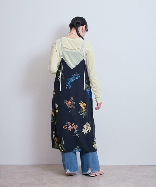 LHELBIE（レルビエ）の「プリントキャミワンピース（ワンピース・レディース・オフホワイト/ブラック・M）」の16枚目の写真