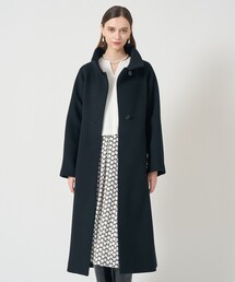 ANAYI ダブルビーバー フードコート 黒 ANAYI アナイ ダブルビーバーフードコート ウールコート ジップアップ