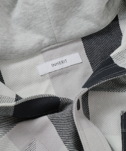 B.C STOCK（ベーセーストック）の「ビックチェック柄 フード シャツ（シャツ/ブラウス・メンズ・グレー/ブルー系その他/レッド・MEDIUM/LARGE）」の10枚目の写真