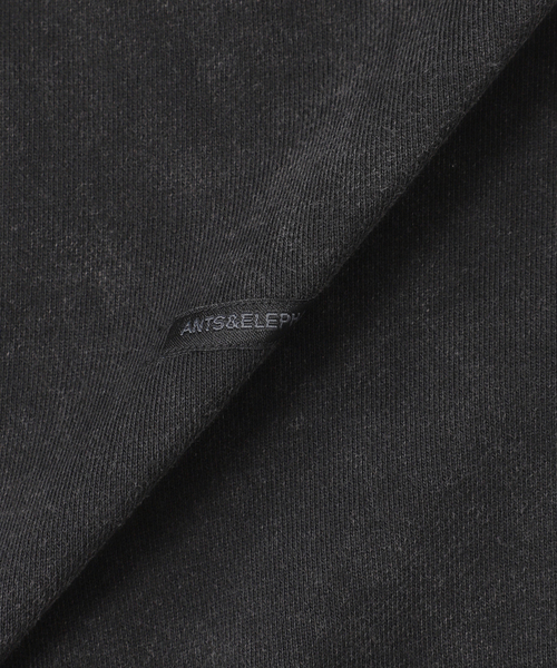 B.C STOCK（ベーセーストック）の「【ANTS & ELEPHANTS】ブリーチ加工 ショート丈 ダブルジップ裏毛パーカー（パーカー・メンズ・ブラック/レッド/ブラウン/ネイビー・LARGE/MEDIUM）」の19枚目の写真