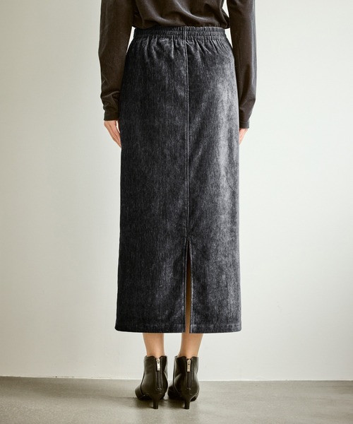 ROPE' PICNIC（ロペピクニック）の「シェニール織アイラインスカート（スカート・レディース・チャコールグレー/キナリ・L/M/S）」の18枚目の写真
