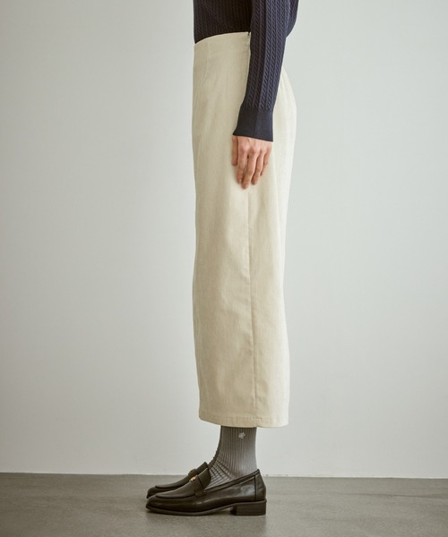 ROPE' PICNIC（ロペピクニック）の「シェニール織アイラインスカート（スカート・レディース・チャコールグレー/キナリ・L/M/S）」の20枚目の写真