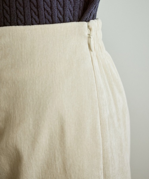 ROPE' PICNIC（ロペピクニック）の「シェニール織アイラインスカート（スカート・レディース・チャコールグレー/キナリ・L/M/S）」の12枚目の写真