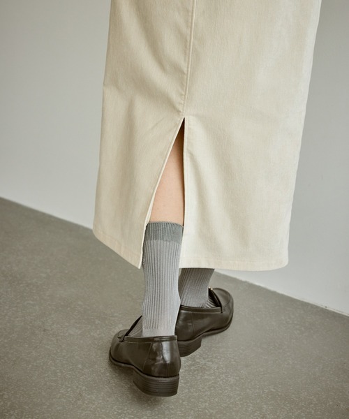 ROPE' PICNIC（ロペピクニック）の「シェニール織アイラインスカート（スカート・レディース・チャコールグレー/キナリ・L/M/S）」の13枚目の写真