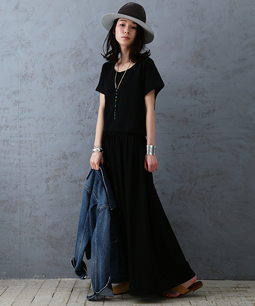 Ray Beams レイビームス の Web限定 Ray Beams マキシワンピース Tシャツセット ワンピース Wear