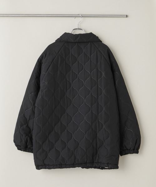 NANO universe(ナノユニバース)の「ひょうたんキルトラグランミドルコート(その他アウター・レディース・ブラック/ライトベージュ/カーキ・FREE)」の11枚目の写真