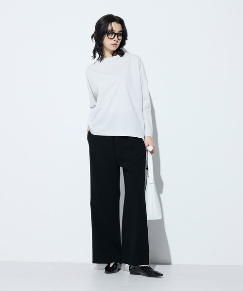 Gabardine K.T(ギャバジンケーティー)の「80ポンチ ゆったりプルオーバー(Tシャツ/カットソー・レディース・グレー/ライトグレー/ブラック・9号)」の5枚目の写真