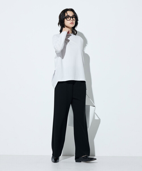 Gabardine K.T(ギャバジンケーティー)の「80ポンチ ゆったりプルオーバー(Tシャツ/カットソー・レディース・グレー/ライトグレー/ブラック・9号)」の6枚目の写真
