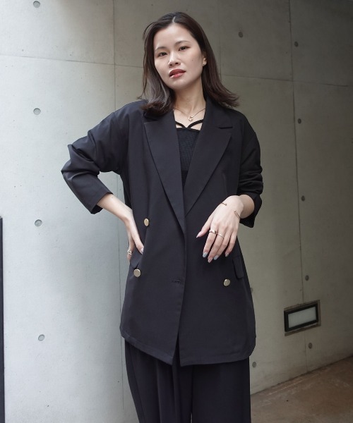 CORNERS(コーナーズ)の「【2026SS】金ボタンテーラードジャケット(テーラードジャケット・レディース・ブラック/チャコールグレー/ブラウン/ベージュ・M)」の10枚目の写真