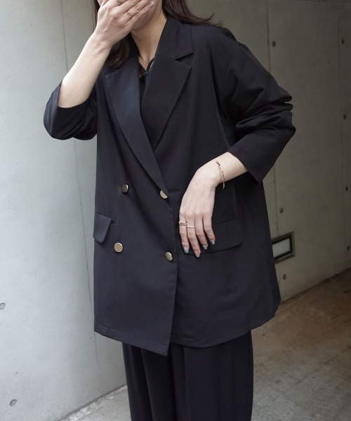 CORNERS(コーナーズ)の「【2026SS】金ボタンテーラードジャケット(テーラードジャケット・レディース・ブラック/チャコールグレー/ブラウン/ベージュ・M)」の7枚目の写真