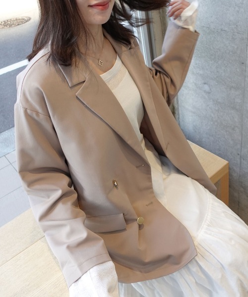 CORNERS(コーナーズ)の「【2026SS】金ボタンテーラードジャケット(テーラードジャケット・レディース・ブラック/チャコールグレー/ブラウン/ベージュ・M)」の22枚目の写真