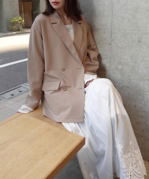 CORNERS(コーナーズ)の「【2026SS】金ボタンテーラードジャケット(テーラードジャケット・レディース・ブラック/チャコールグレー/ブラウン/ベージュ・M)」の18枚目の写真