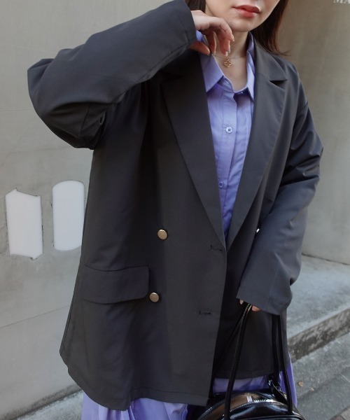 CORNERS(コーナーズ)の「【2026SS】金ボタンテーラードジャケット(テーラードジャケット・レディース・ブラック/チャコールグレー/ブラウン/ベージュ・M)」の16枚目の写真