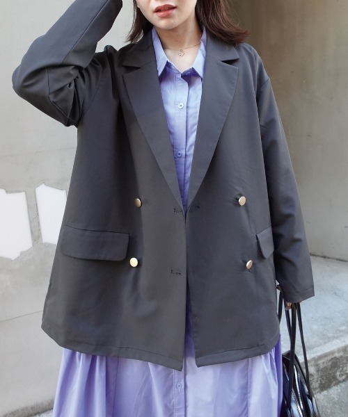 CORNERS(コーナーズ)の「【2026SS】金ボタンテーラードジャケット(テーラードジャケット・レディース・ブラック/チャコールグレー/ブラウン/ベージュ・M)」の14枚目の写真