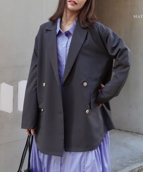 CORNERS(コーナーズ)の「【2026SS】金ボタンテーラードジャケット(テーラードジャケット・レディース・ブラック/チャコールグレー/ブラウン/ベージュ・M)」の13枚目の写真