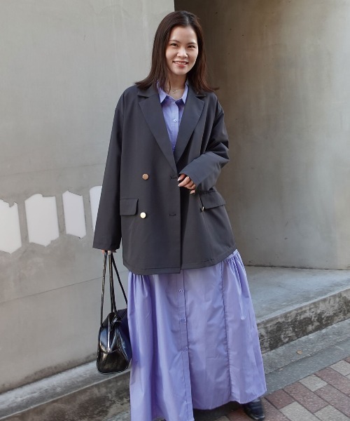 CORNERS(コーナーズ)の「【2026SS】金ボタンテーラードジャケット(テーラードジャケット・レディース・ブラック/チャコールグレー/ブラウン/ベージュ・M)」の5枚目の写真