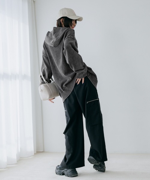 PAGEBOY（ページボーイ）の「デカポケZIPスラックス 【3color/2size】（スラックス・レディース・ブラック/カーキ/ベージュ・SMALL/MEDIUM）」の8枚目の写真