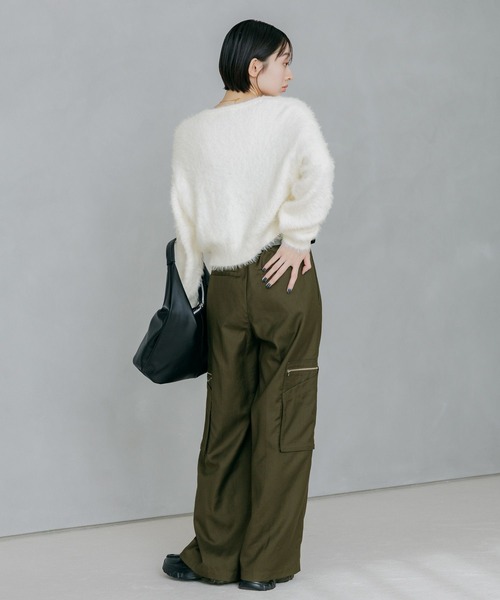 PAGEBOY（ページボーイ）の「デカポケZIPスラックス 【3color/2size】（スラックス・レディース・ブラック/カーキ/ベージュ・SMALL/MEDIUM）」の21枚目の写真