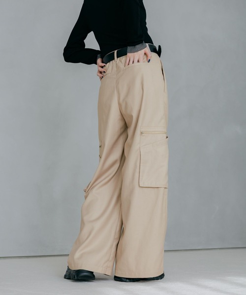 PAGEBOY（ページボーイ）の「デカポケZIPスラックス 【3color/2size】（スラックス・レディース・ブラック/カーキ/ベージュ・SMALL/MEDIUM）」の18枚目の写真