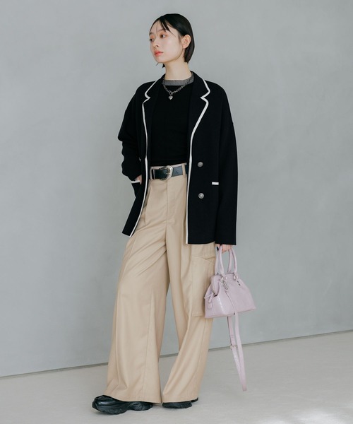 PAGEBOY（ページボーイ）の「デカポケZIPスラックス 【3color/2size】（スラックス・レディース・ブラック/カーキ/ベージュ・SMALL/MEDIUM）」の13枚目の写真