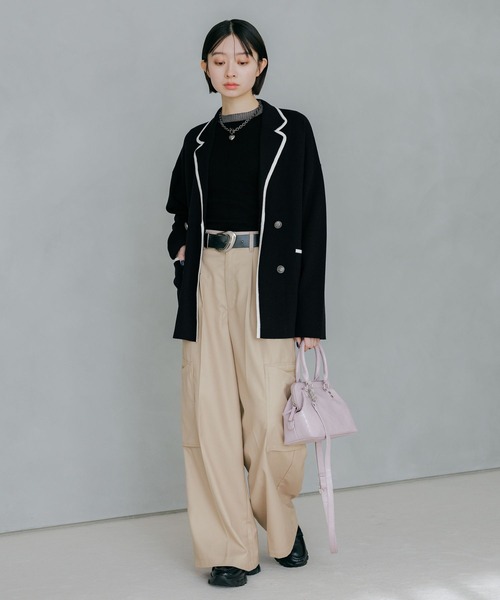 PAGEBOY（ページボーイ）の「デカポケZIPスラックス 【3color/2size】（スラックス・レディース・ブラック/カーキ/ベージュ・SMALL/MEDIUM）」の14枚目の写真